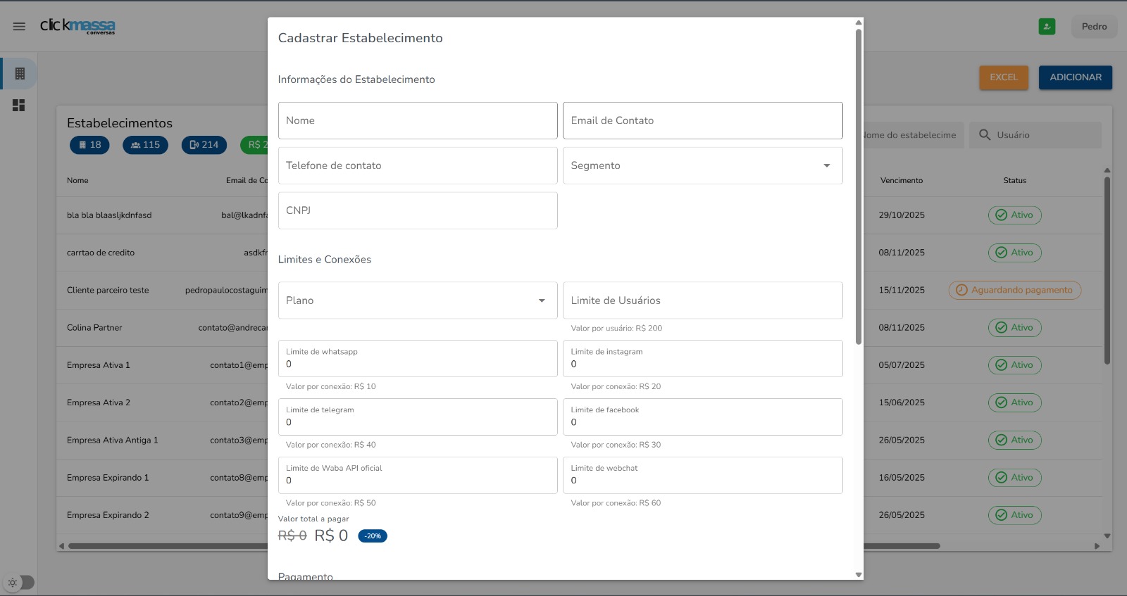 Painel Clickmassa 3