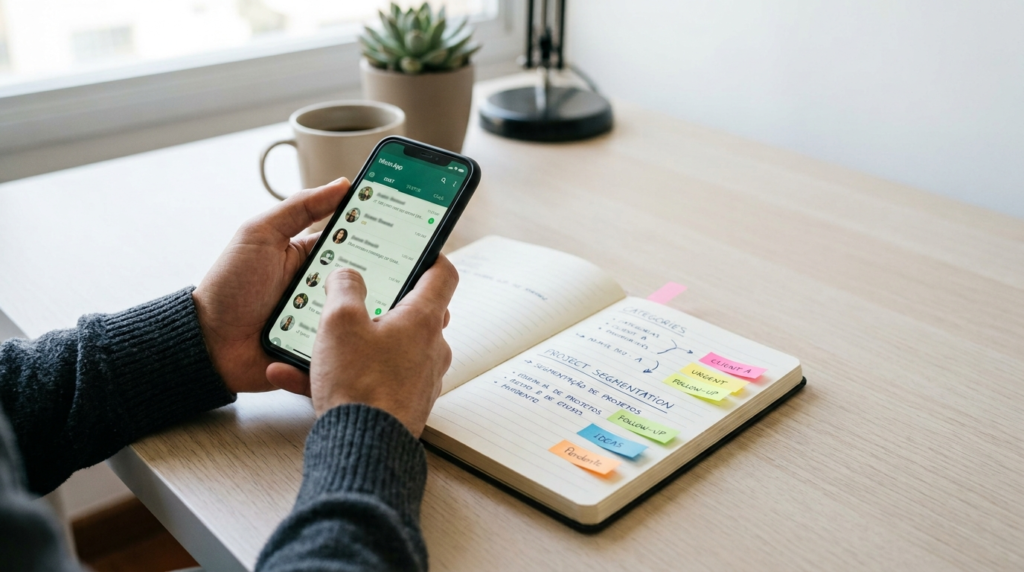 Organização e gestão de clientes no whatsapp